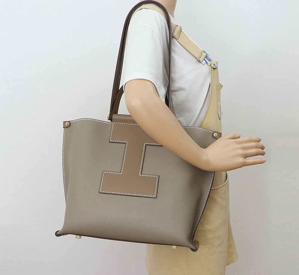 DIY Leather Shoulder Bag Kit – Beginner Large Top-Grain Cowhide Handbag