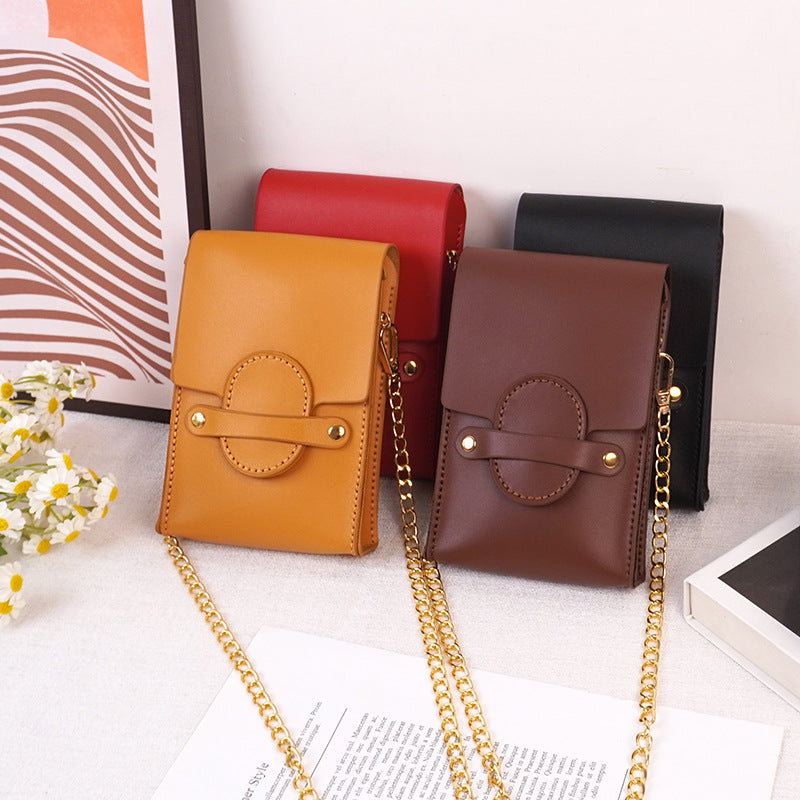 DIY Genuine Leather Coin Purse Kit for Beginners – Handmade Phone Pouch & Small Wallet Sewing Kit with Pre-Cut Cowhide Leather