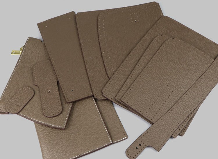 DIY Leather Handbag Kit – Handmade Genuine Leather Shoulder Tote Bag Craft Set for Beginners