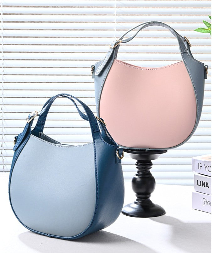 DIY Leather Bucket Bag Kit – Handmade Crossbody Shoulder Bag Craft Set for Beginners with Video Tutorial