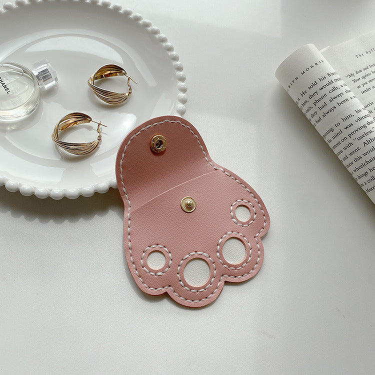 DIY Cat Paw Coin Purse Kit – Handmade PU Leather Mini Pouch & Bag Charm Craft Kit for Beginners with Video Tutorial