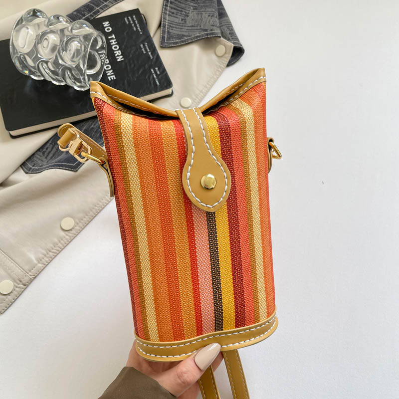 DIY Leather Crossbody Bag Kit for Beginners – Handmade Shoulder Bag Sewing Craft Kit with Pre-Cut PU Leather Pieces & Video Tutorial