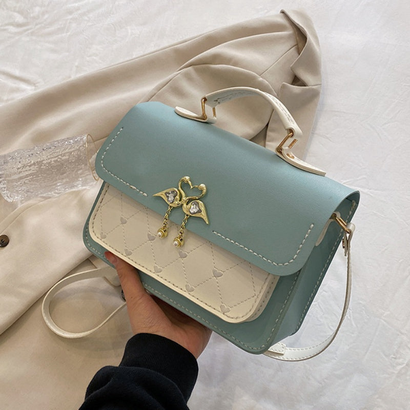 DIY Crossbody Bag Kit – Handmade PU Leather Shoulder Bag Craft Kit for Beginners with Video Tutorial (Top Handle & Adjustable Strap)