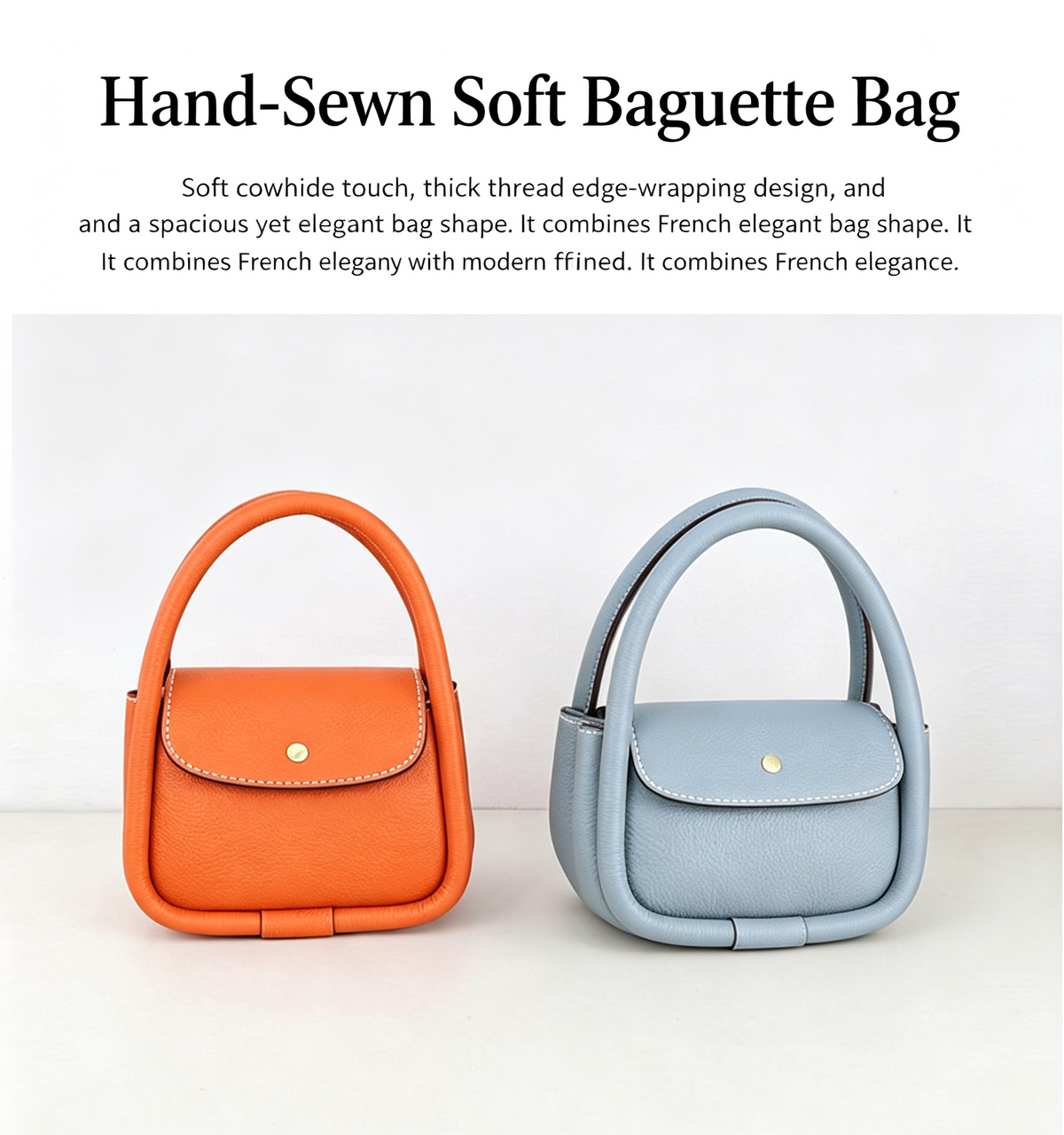 DIY Leather Crossbody Bag Kit – Beginner Handmade Genuine Cowhide Shoulder Bag