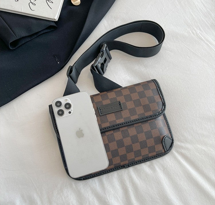 DIY PU Leather Crossbody Bag Kit – Handmade Shoulder Bag Craft Kit for Beginners with Video Tutorial (Letter Design Vintage Style)
