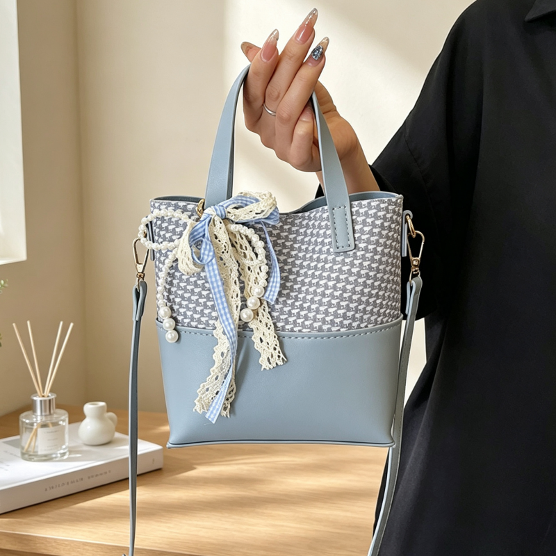 DIY PU Bucket Bag Kit for Beginners – Vintage Crossbody Shoulder Bag Making Kit