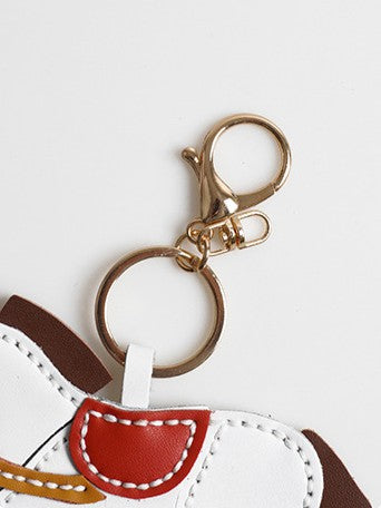 DIY Leather Horse Keychain Kit for Beginners – Handmade Cowhide Bag Charm & Keyring Craft Set with Video Tutorial