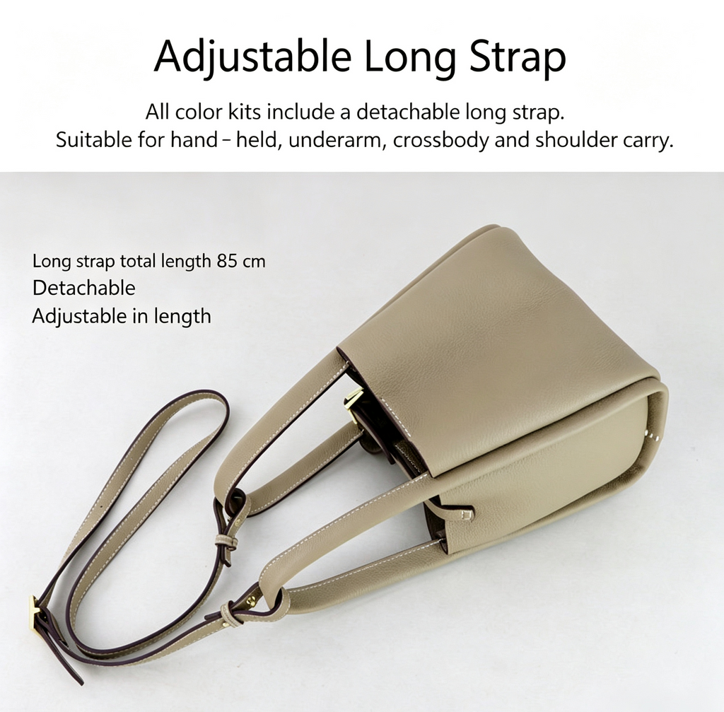 DIY Woven Leather Shoulder Bag Kit for Beginners – Handmade Crossbody Bag Making Kit