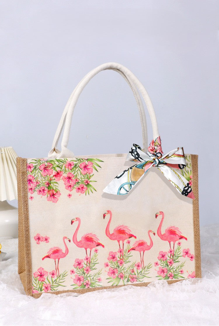 DIY Canvas Tote Bag Decorating Kit with Printed Scarf | Handmade Craft Gift Set for Adults & Kids | Personalized Tote Bag DIY Kit