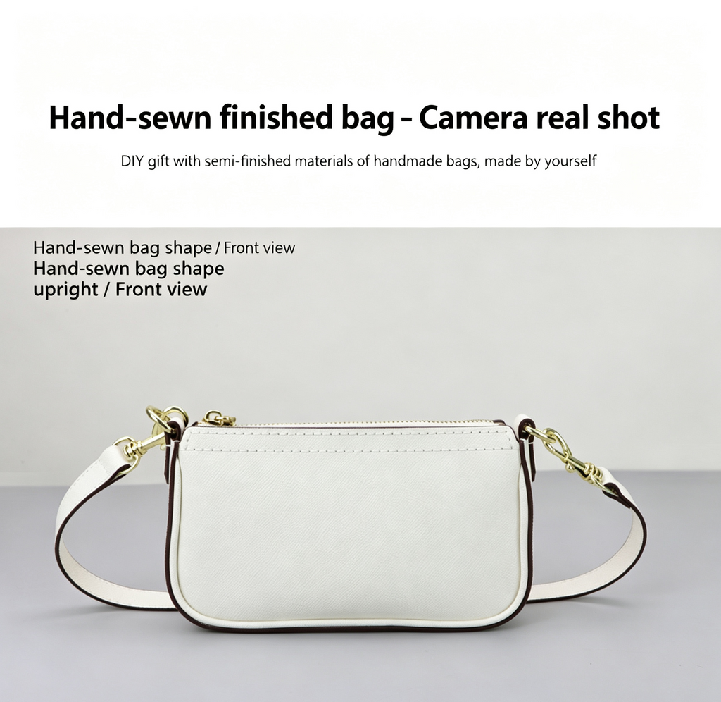 DIY Leather Envelope Bag Kit for Beginners – Mini Crossbody Shoulder Bag Making Kit