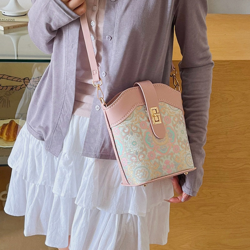 DIY PU Handbag Kit – Handmade Mini Tote Shoulder Bag Craft Set for Beginners with Video Tutorial