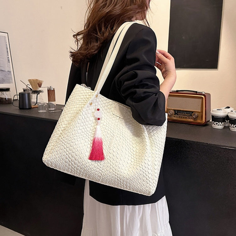DIY Handmade Shoulder Bag Kit for Beginners – Pre-Cut PU Leather Sewing Craft Set with Video Tutorial, Gift for Her