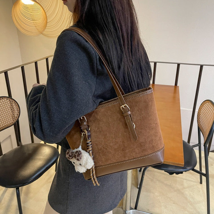 DIY PU Leather Handbag Sewing Kit for Beginners – Handmade Crossbody Tote Bag Craft Set with Pre-Cut Materials & Video Tutorial