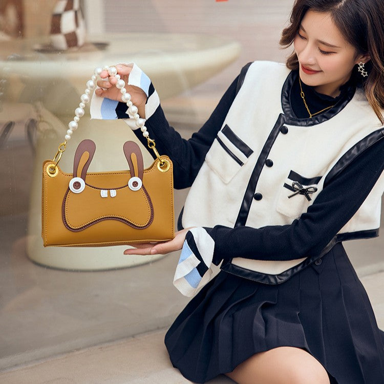DIY Genuine Leather Shoulder Bag Kit – Handmade Cowhide Crossbody Bag Craft Set for Beginners with Video Tutorial (Elegant Daily Style, Multi Colors)