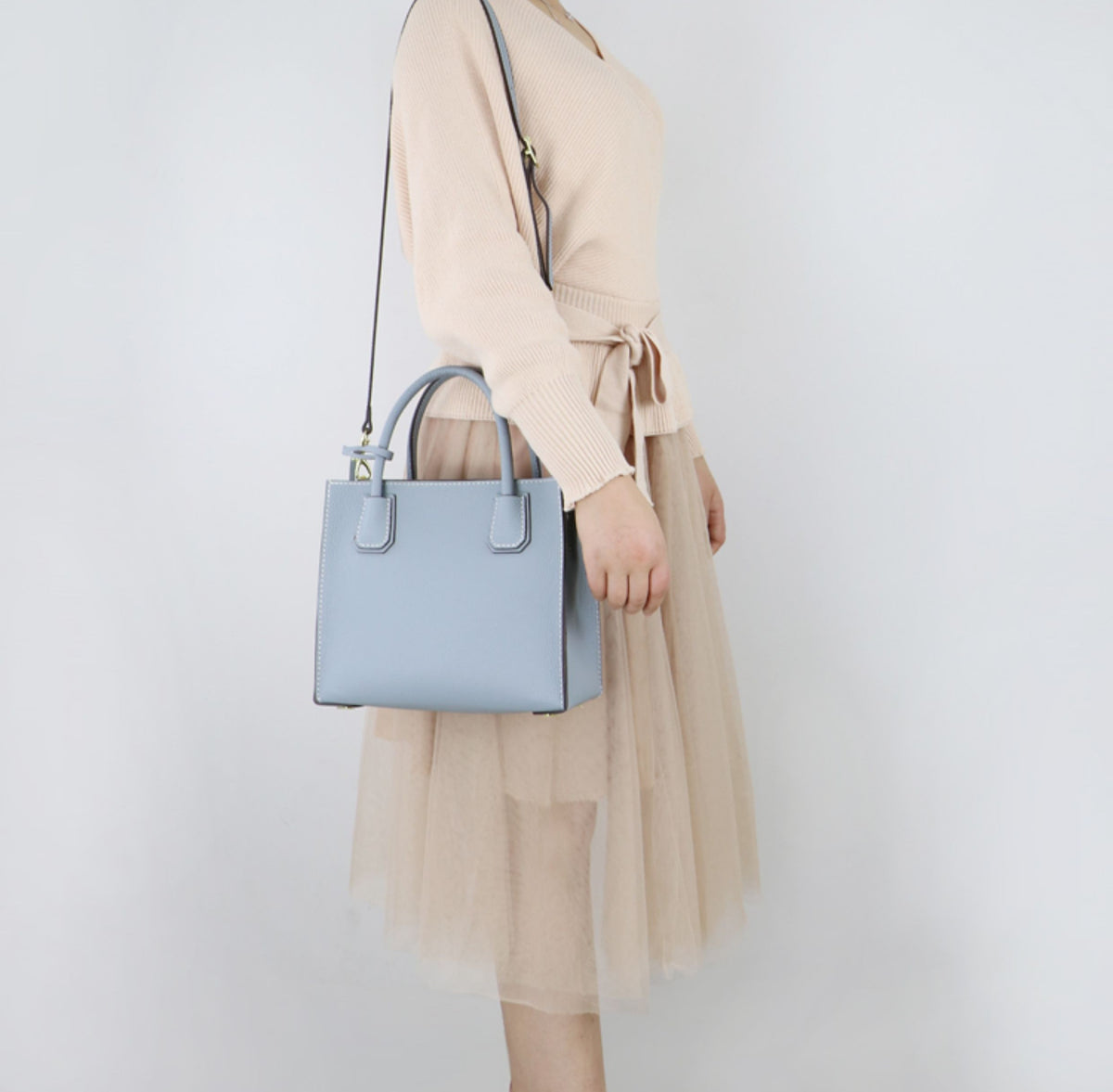 DIY Leather Bag Kit – Beginner Top-Grain Cowhide Crossbody & Shoulder Bag