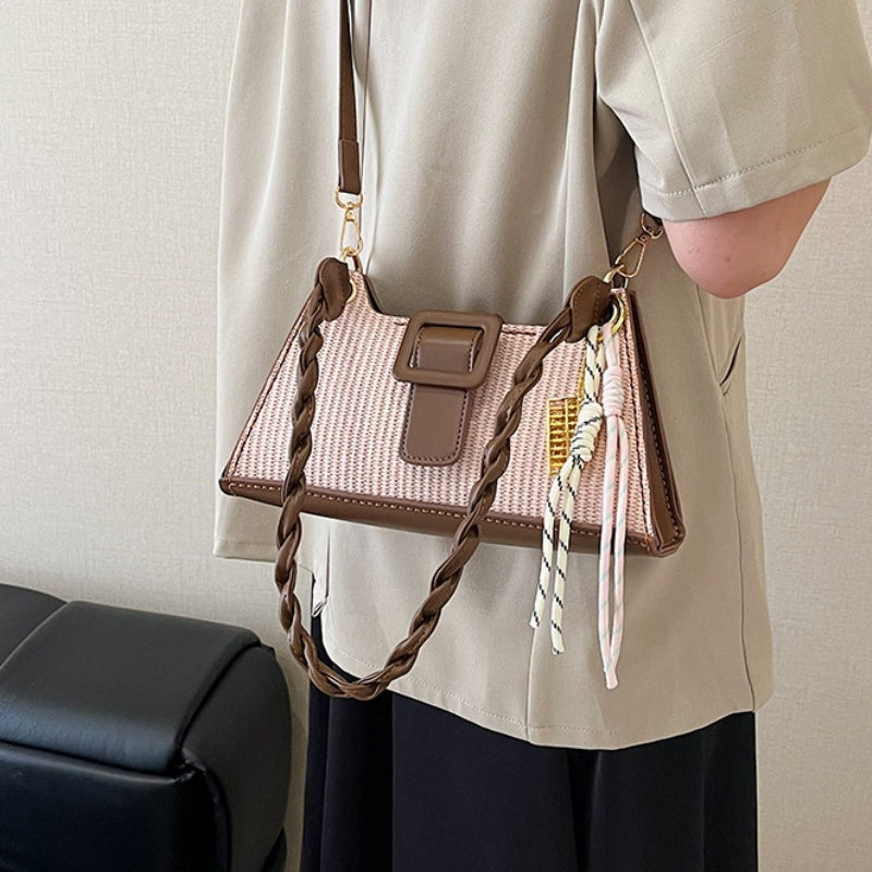 DIY Handmade PU Leather Shoulder Bag Kit – Beginner-Friendly Craft Set with Pre-Cut Materials & Step-by-Step Video Tutorial | Crossbody & Hand Carry Bag
