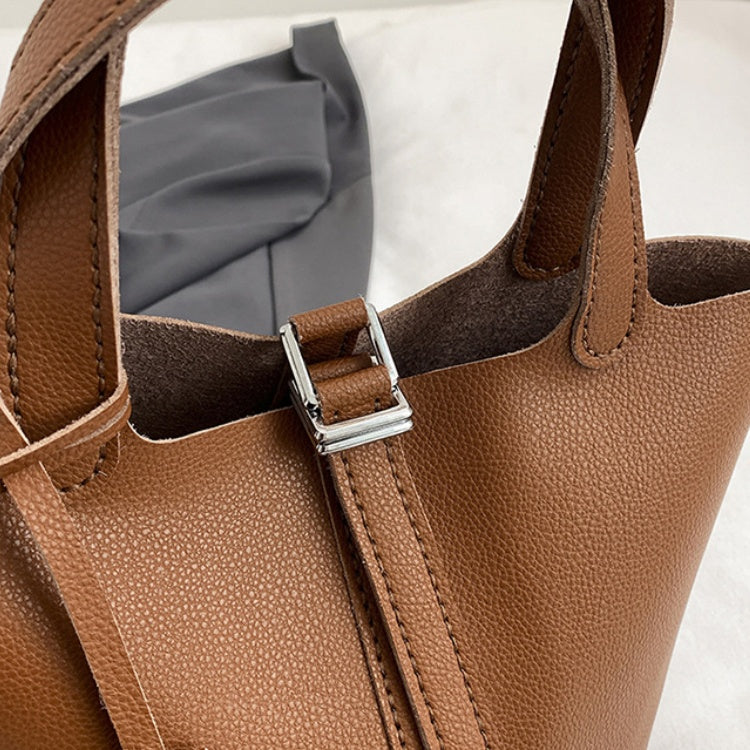 DIY Super Fiber Leather Handbag Kit for Beginners – Pre-Cut Sewing Craft Set with Video Tutorial, Elegant Structured Tote Bag Handmade Kit