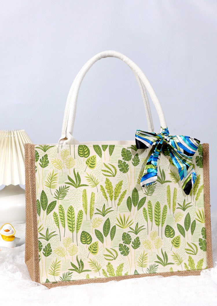 DIY Canvas Tote Bag Decorating Kit with Printed Scarf | Handmade Craft Gift Set for Adults & Kids | Personalized Tote Bag DIY Kit