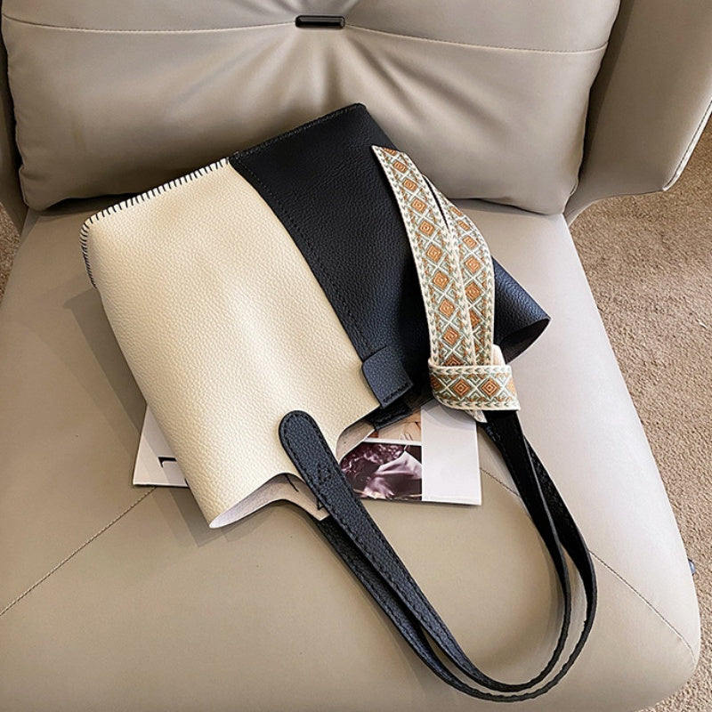 DIY Handmade PU Leather Tote Bag Kit – Beginner-Friendly Craft Set with Pre-Cut Materials & Video Tutorial | Large Capacity Shoulder & Hand Carry Bag