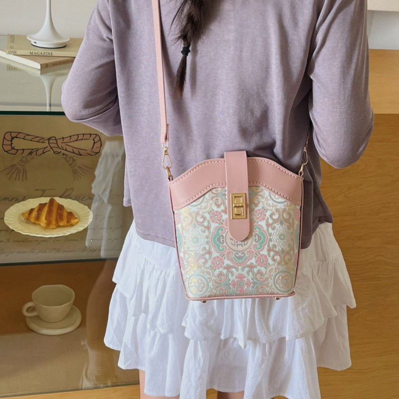 DIY PU Handbag Kit – Handmade Mini Tote Shoulder Bag Craft Set for Beginners with Video Tutorial