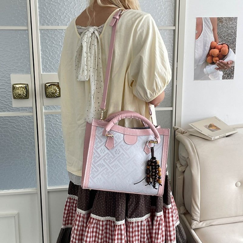 DIY PU Leather Handbag Kit – Beginner-Friendly Handmade Tote Bag Craft Set with Video Tutorial (Shoulder / Crossbody / Hand Carry)