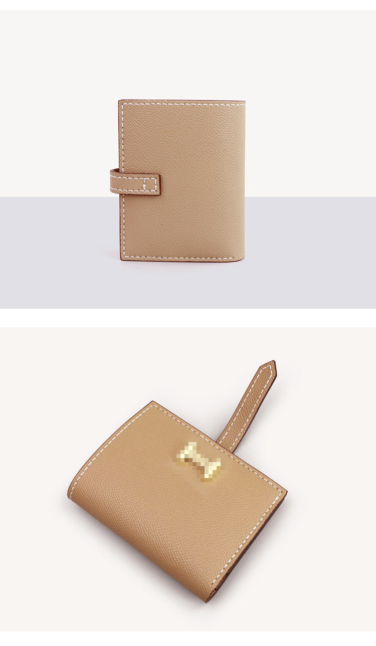 DIY Women's Leather Wallet Kit – Full-Grain Leather Card Holder & Coin Purse Making Kit