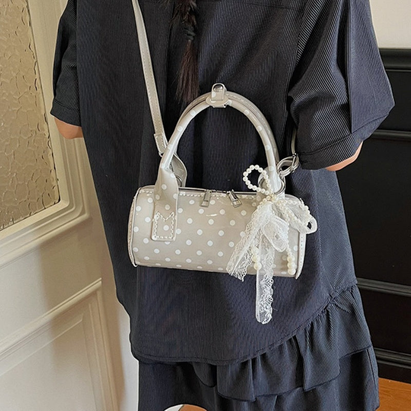 DIY Polka Dot PU Leather Handbag Kit | Beginner-Friendly Mini Tote & Crossbody Purse Craft Set with Video Tutorial
