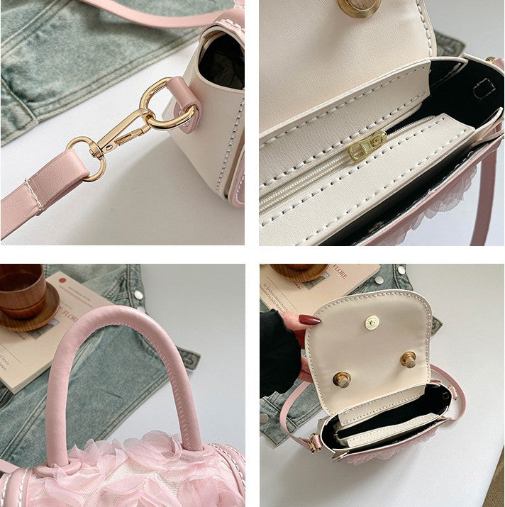 DIY PU Leather Handbag Kit for Beginners – Handmade Crossbody Shoulder Bag Sewing Kit with Pre-Cut Materials & Video Tutorial