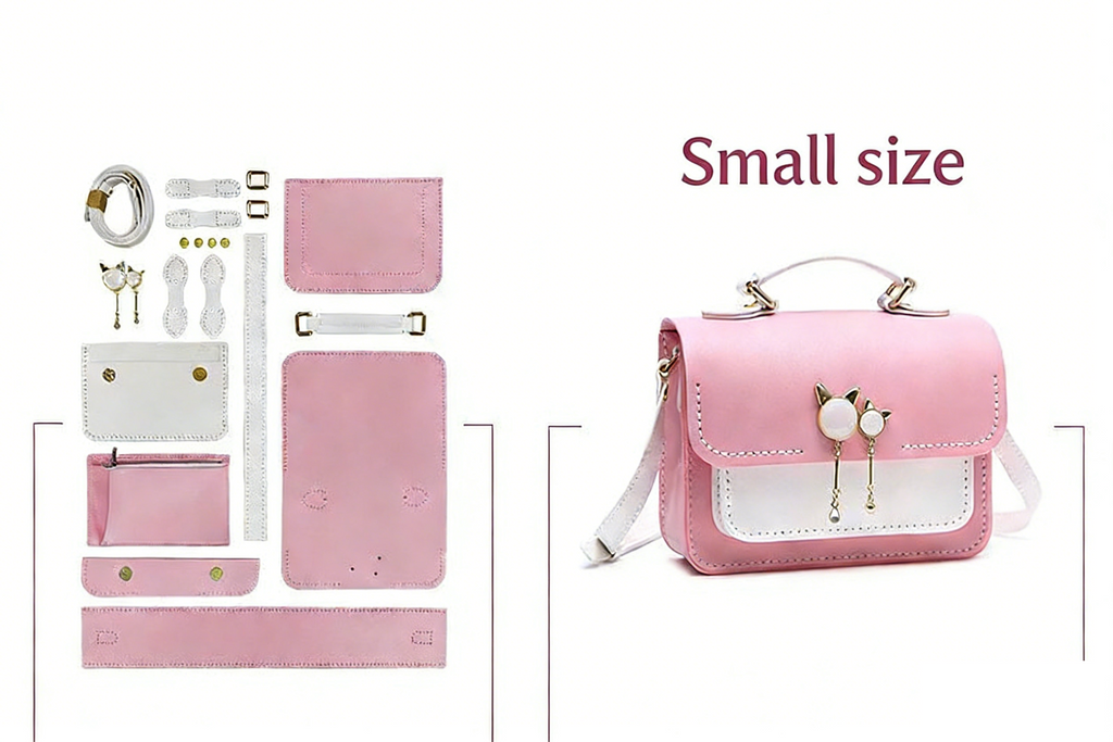 DIY Leather Handbag Kit | Beginner Crossbody & Handheld Bag Craft Set