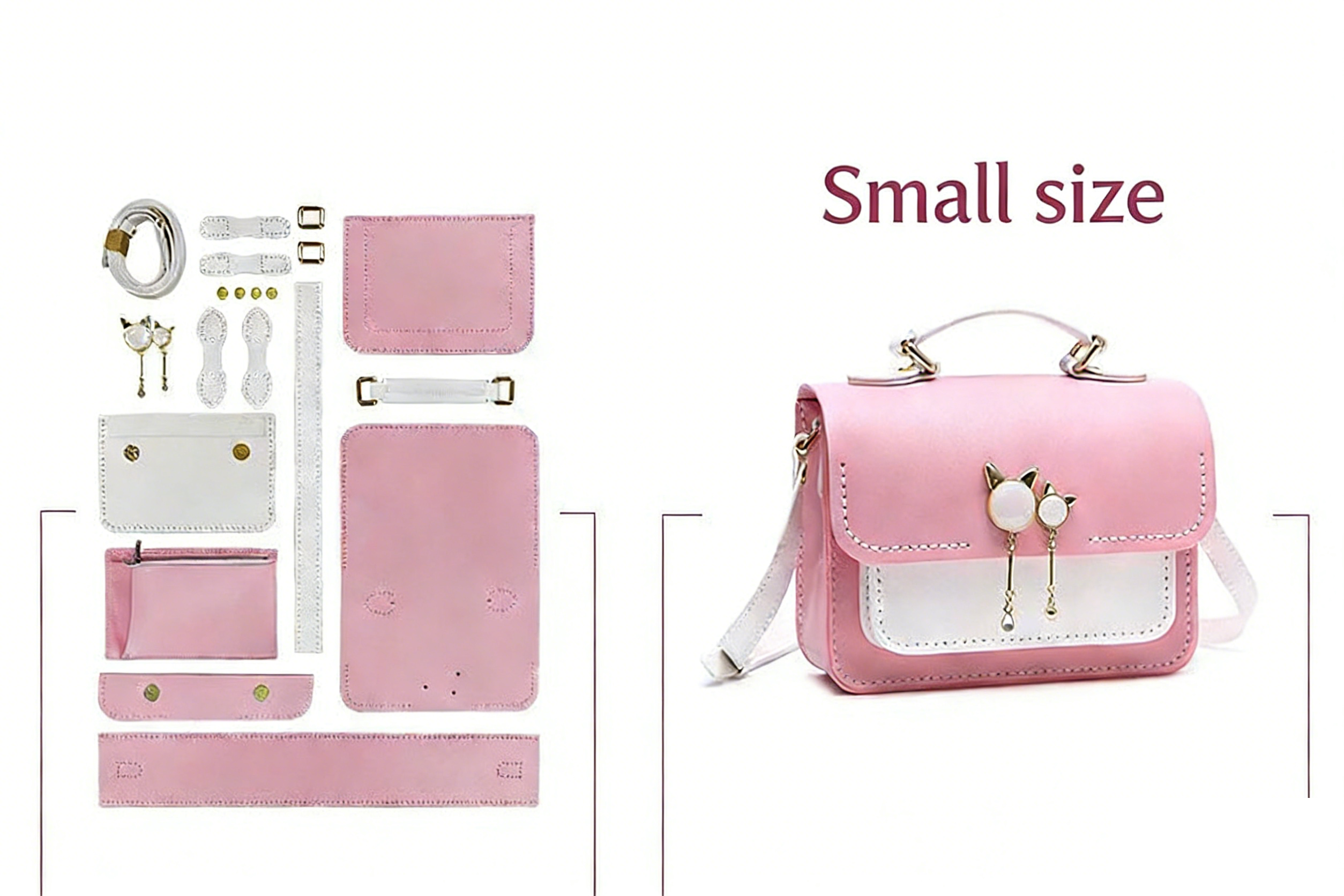 DIY Leather Handbag Kit | Beginner Crossbody & Handheld Bag Craft Set