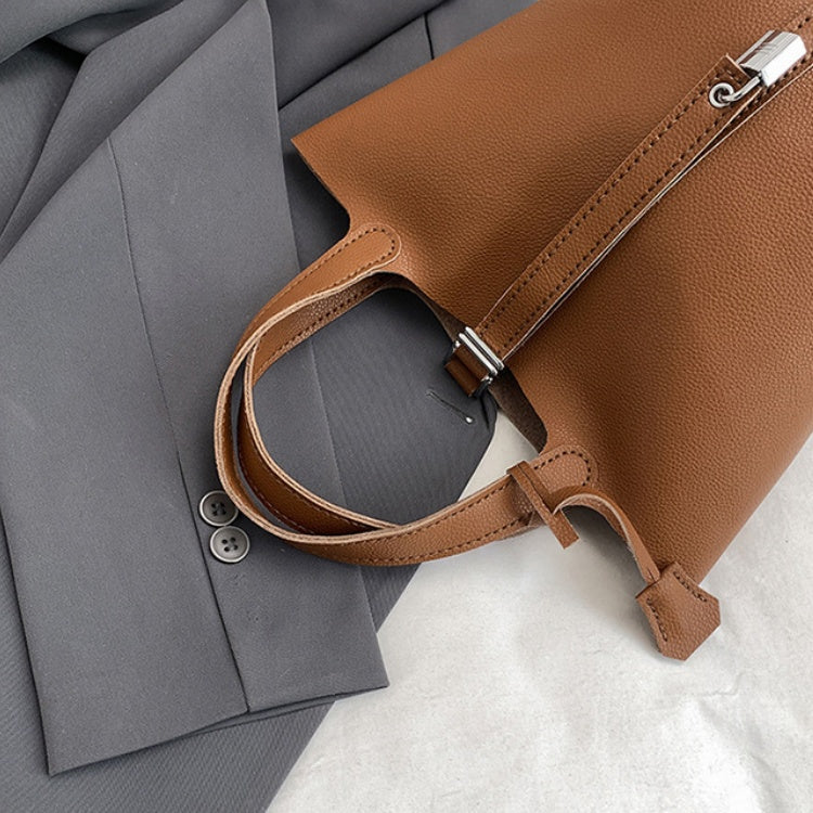 DIY Super Fiber Leather Handbag Kit for Beginners – Pre-Cut Sewing Craft Set with Video Tutorial, Elegant Structured Tote Bag Handmade Kit