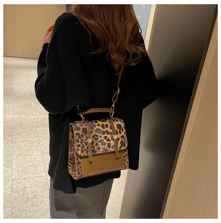 DIY Leopard Print Backpack Kit for Beginners | Handmade PU Leather Mini Backpack Sewing Kit with Video Tutorial