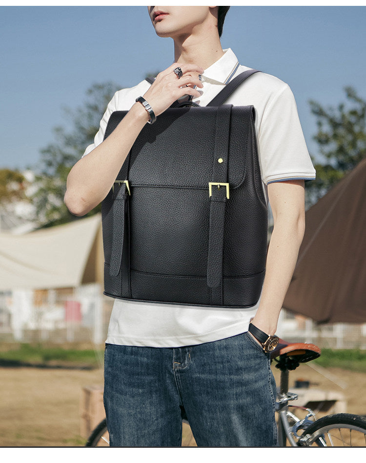 DIY Leather Backpack Kit for Men – Beginner Large Cowhide Work & Travel Bag