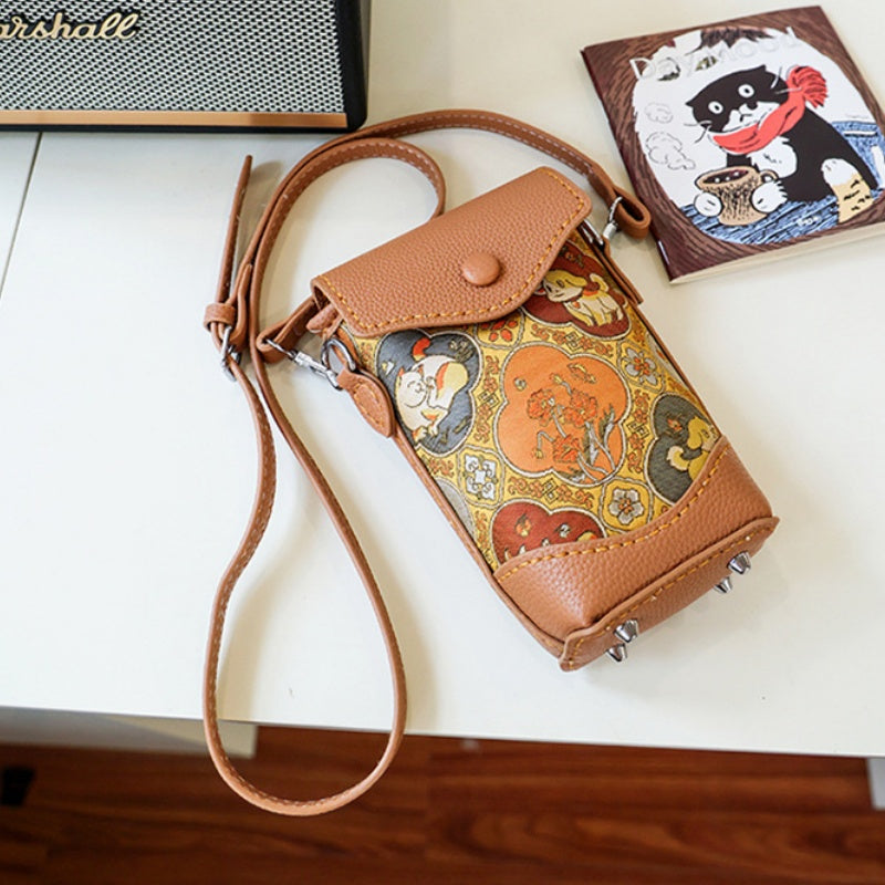 DIY Phone Crossbody Bag Kit – Beginner PU Leather Sewing Kit for Women