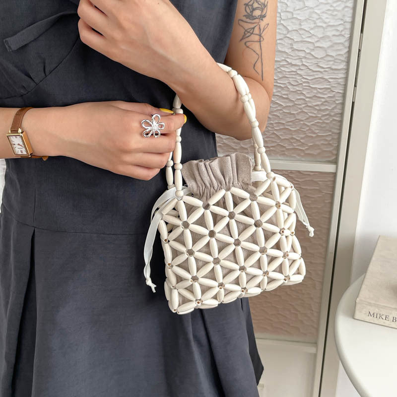 DIY Wooden Beaded Handbag Kit | Beginner-Friendly Handmade Shoulder Bag Craft Set with Video Tutorial