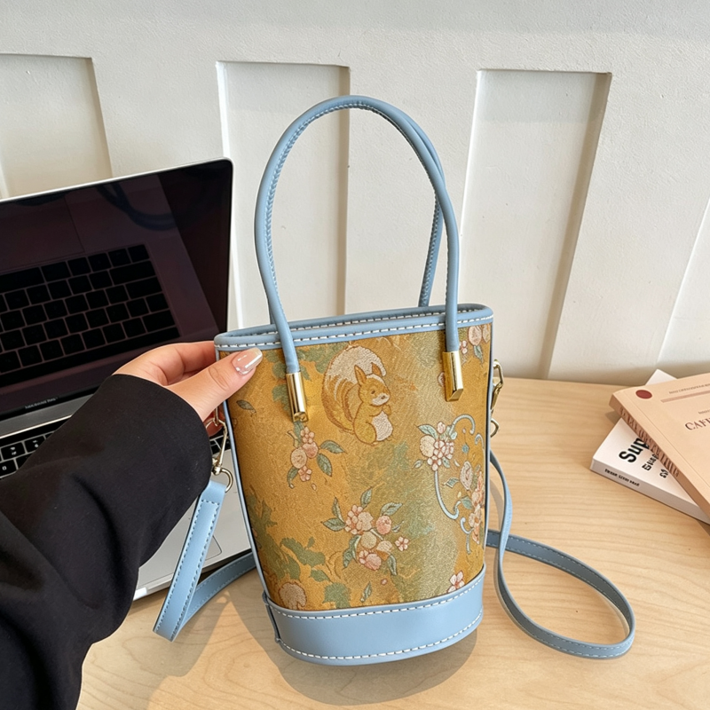 DIY PU Leather Bucket Bag Kit | Handmade Crossbody Shoulder Bag Craft Set for Beginners with Video Tutorial