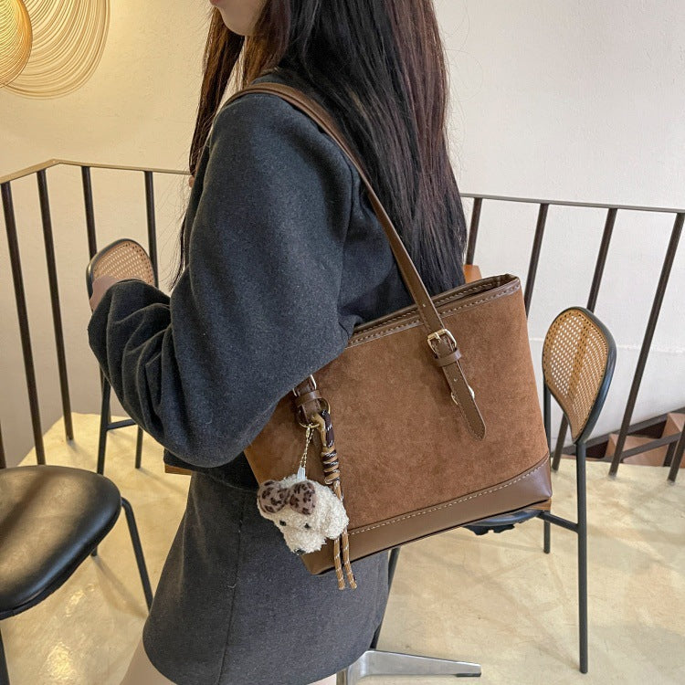 DIY PU Leather Handbag Sewing Kit for Beginners – Handmade Crossbody Tote Bag Craft Set with Pre-Cut Materials & Video Tutorial