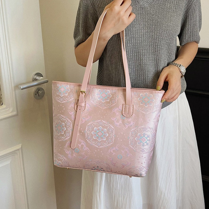 DIY PU Tote Bag Kit – Handmade Large Shoulder Handbag Craft Set for Beginners with Video Tutorial