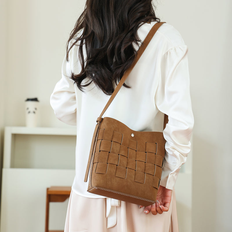 DIY PU Leather Tote Bag Kit | Beginner-Friendly Handmade Crossbody & Shoulder Bag Craft Set with Video Tutorial