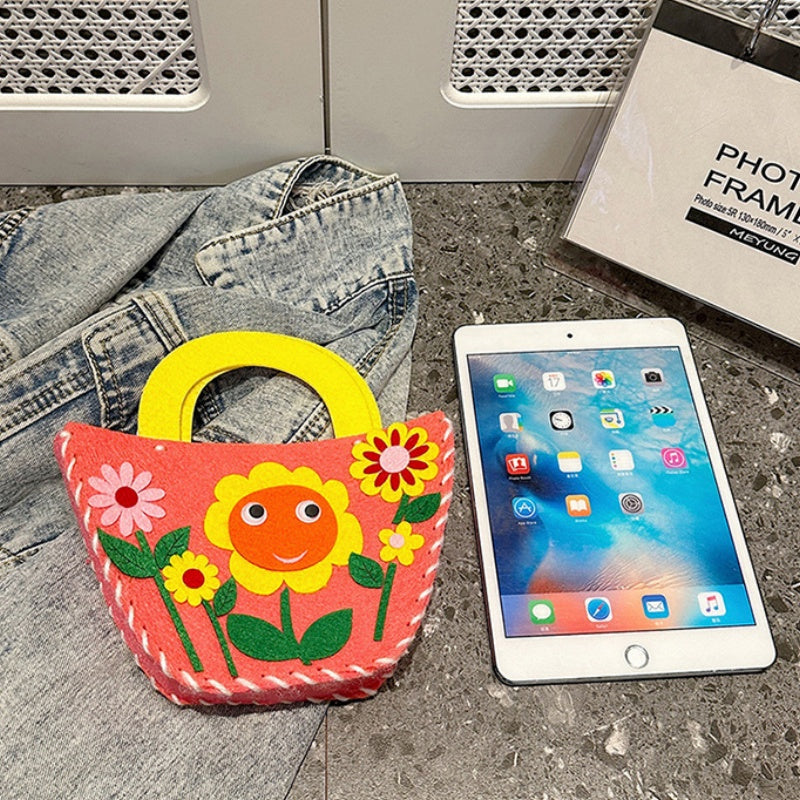 DIY Felt Mini Handbag Kit – Handmade Crossbody & Tote Bag Craft Kit for Beginners with Video Tutorial (24 Styles Available)