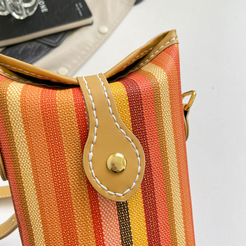 DIY Leather Crossbody Bag Kit for Beginners – Handmade Shoulder Bag Sewing Craft Kit with Pre-Cut PU Leather Pieces & Video Tutorial