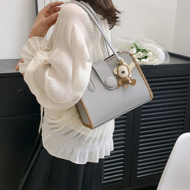 DIY PU Leather Handbag Kit for Beginners – Pre-Cut Sewing Craft Set with Video Tutorial, Elegant Crossbody Shoulder & Handheld Bag DIY Kit