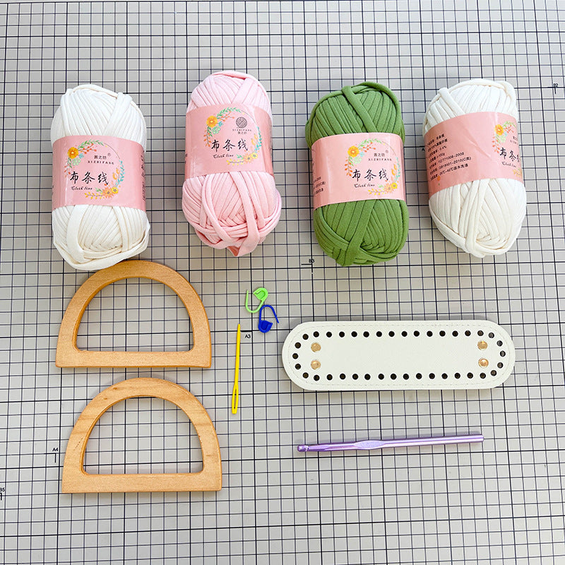 DIY Mini Tote Bag Sewing Kit – Handmade Fabric Handbag Craft Set for Beginners with Video Tutorial