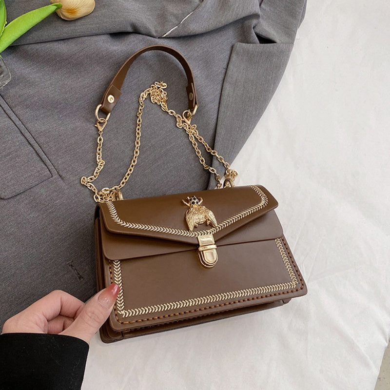 DIY PU Leather Handbag Making Kit for Beginners – Pre-Cut Shoulder & Crossbody Bag Sewing Craft Kit with Video Tutorial