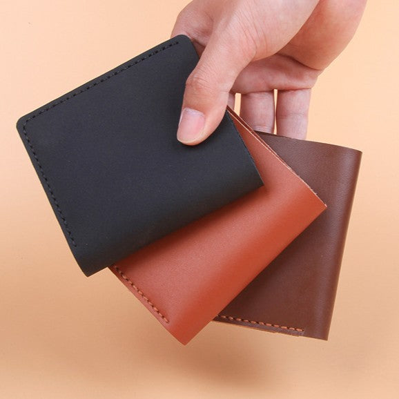 DIY Leather Wallet Kit for Beginners | Handmade Vertical Bi-Fold Cowhide Wallet Craft Set with Video Tutorial