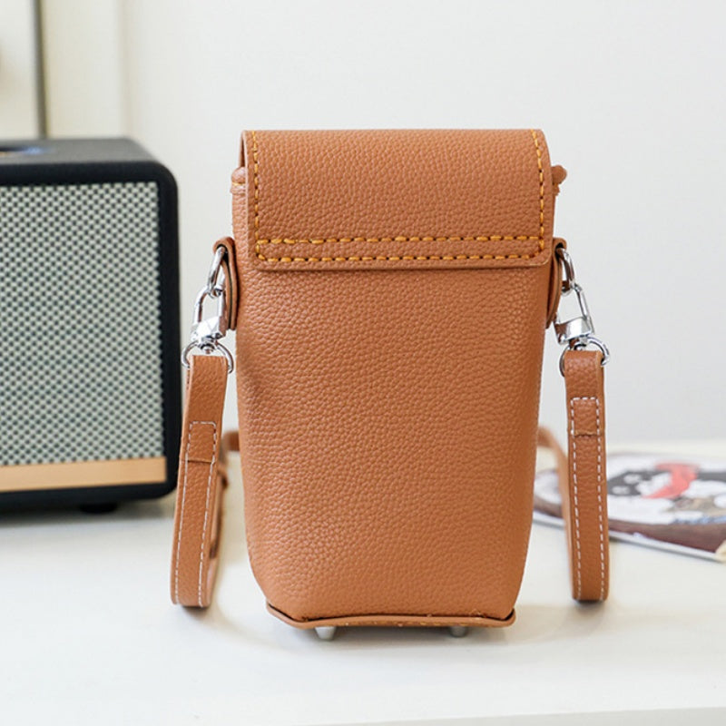 DIY Phone Crossbody Bag Kit – Beginner PU Leather Sewing Kit for Women