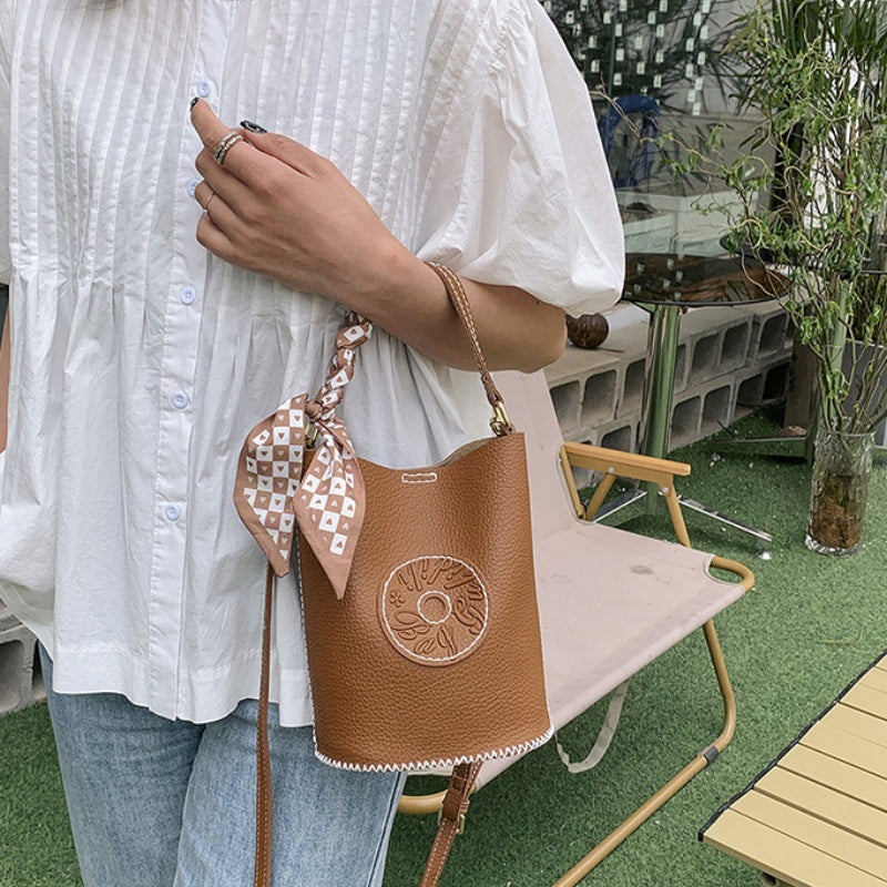 DIY Handmade PU Leather Handbag Kit – Beginner-Friendly Sewing Set with Pre-Cut Materials & Step-by-Step Video Tutorial | Adjustable Crossbody & Top Handle Bag