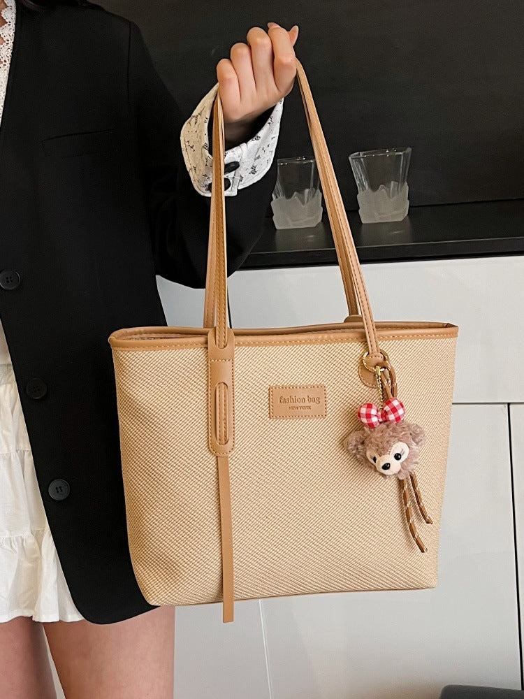 DIY Large PU Leather Tote Bag Kit for Beginners | Handmade Shoulder Handbag Sewing Kit with Video Tutorial