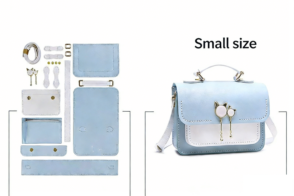 DIY Leather Handbag Kit | Beginner Crossbody & Handheld Bag Craft Set