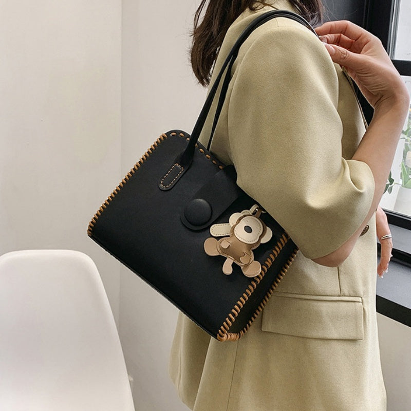 DIY Handcrafted PU Leather Handbag Kit – Beginner Sewing Set with Pre-Cut Materials & Video Tutorial | Crossbody / Shoulder / Top Handle Bag